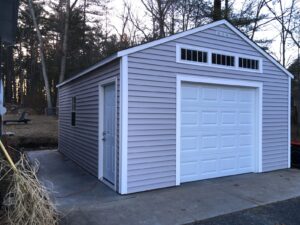 “Custom storage shed built in Rockingham County NH by ShedMaster”